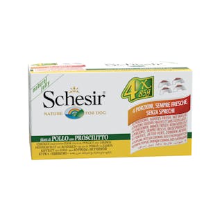 Schesir Dog Multipack -  KIP & HAM (gelatine)